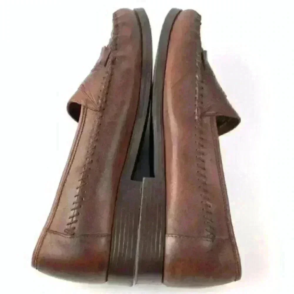 Giorgio Bertini loafers size 13 wide Bartell brown leather